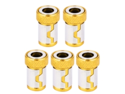 5 Piezas Anillo Magnético Deslizamiento Anti Destornillador Accesorios De Aleación De Aluminio (amarillo)