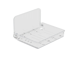 Estante de pared plegable transparente de gran capacidad (sin agujeros)
