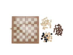 Ats-set De Piezas De Ajedrez 3 En 1 Tablero De Madera Plegable Educatsivo Para Niños Y Adultos
