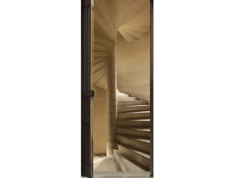 Adhesivo de Puerta Decorativo PLAGE Foto de un Invernadero con una Puerta que da a un Prado 175 cm X 60 cm