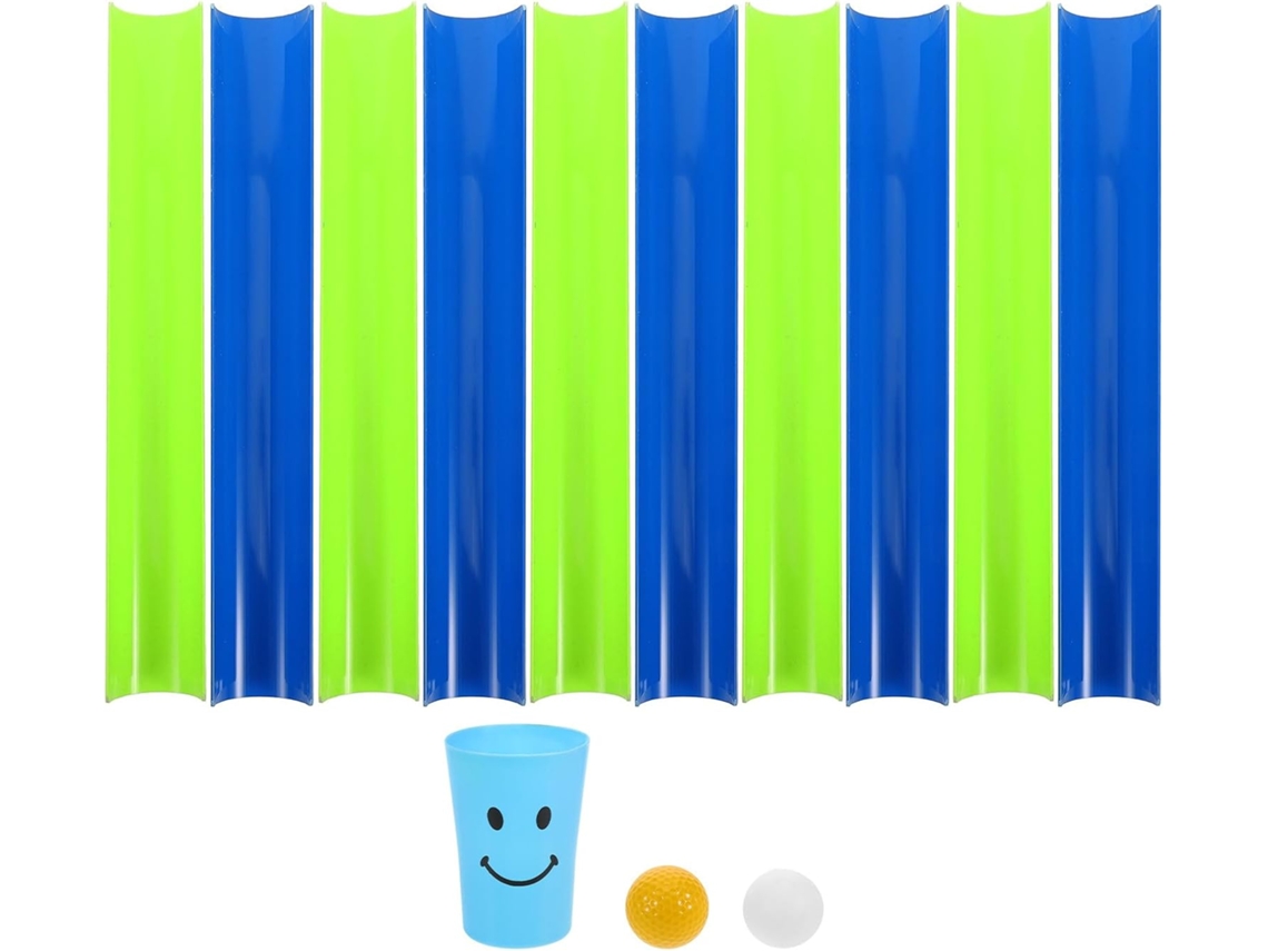 Juego Pipeline Challenge, 10 Piezas, 1 Pelota De Ping-pong Dura, Vaso Y Accesorios.