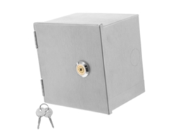 Caja Eléctrica Exterior Impermeable De Acero Inoxidable Con Cerradura.