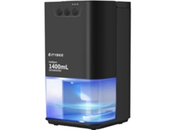 Deshumidificador Nettlife de 1400 ml, con temporizador e iluminación ambiental (negro)
