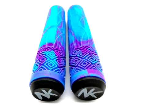Puños Nokaic para Patinete Freestyle 160mm, Color Lila/Turquesa