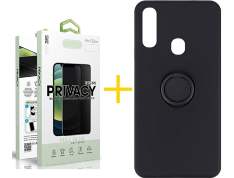 Carcasa + Protector de Pantalla para Samsung Galaxy A20e SKYHE Negro