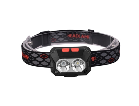 BISBISOUS Qx01 Linterna Frontal Recargable Sensor Infrarrojos Pack 2 Led Externo Ipx5 Negro VIGA EUROPA