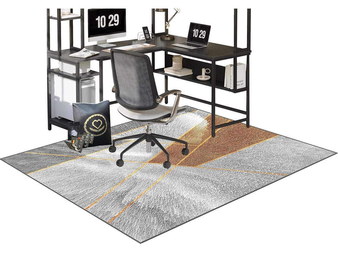 Alfombrilla Silla Oficina, Suelo, Antideslizante Gaming, Madera Silenciosa Protege, 70 X 100 Cm