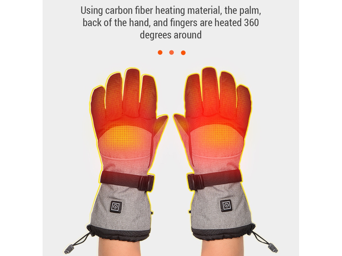 2026-guantes Calentados Eléctricos Impermeables Invierno Con 3 Niveles Calor Para Deportes Al Aire Libre