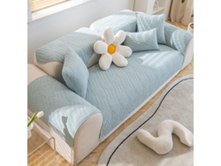 Funda de asiento de sofá antideslizante Protector de cojín de sofá -04 verde-110x180CM LUUCOZK