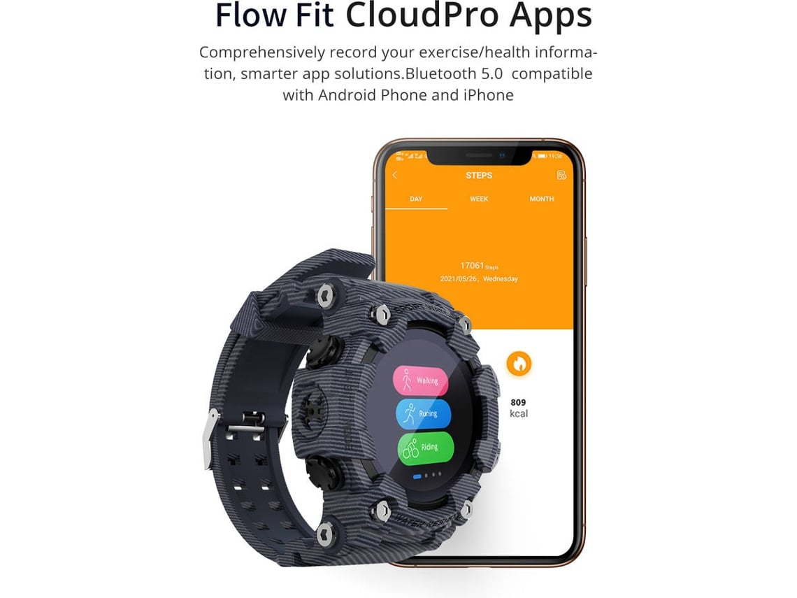 Smartwatch LOKMAT Attack Negro