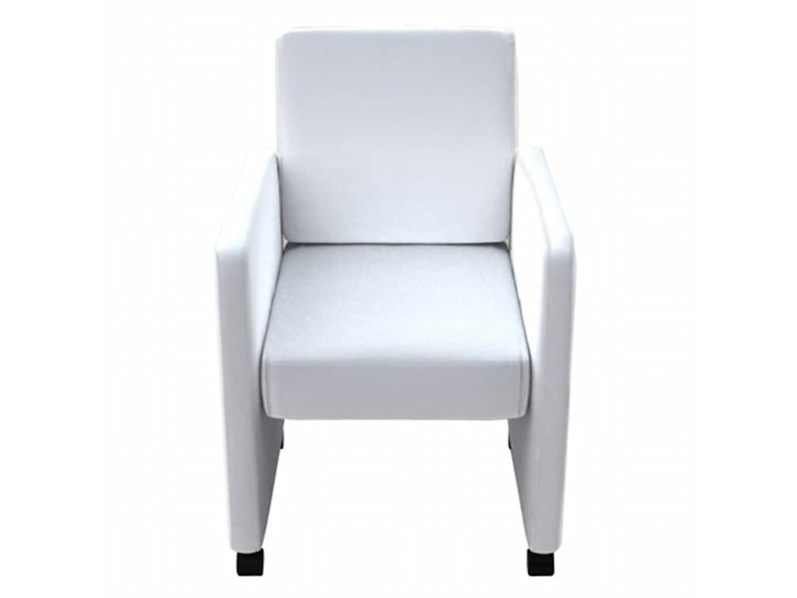 Maison Exclusive - Sillas De Comedor 4 Unidades Cuero Sintético Blanco