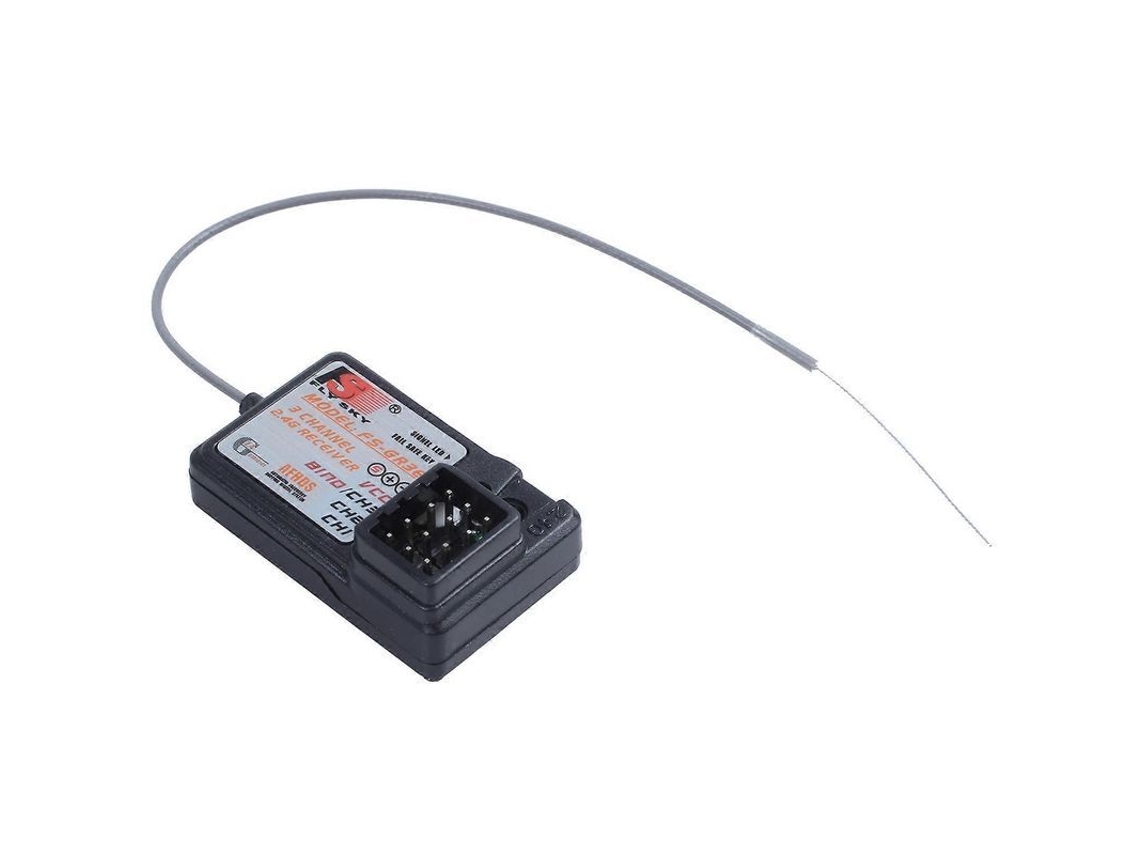 Receptor Gr3e De 3 Canales Y 2,4 Ghz Para Transmisores Rc De Coches, Barcos Y Gt2, Gt3, Gt3b, Gt3c Y Gr3c - Negro