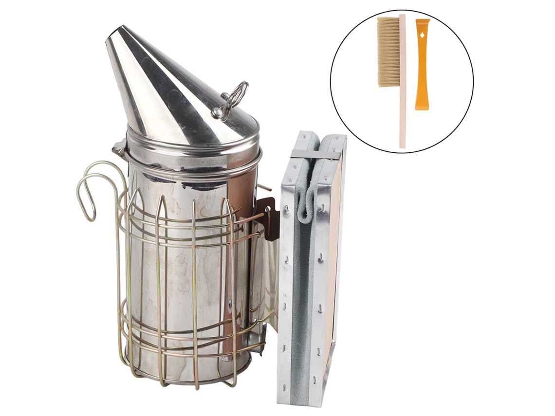 Ahumador Manual Para Abejas De Acero Inoxidable Con Herramientas De Apicultura.