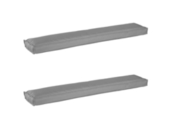 Juego de 2 cojines Palette, gris, 200x40x8cm, HARLANV1