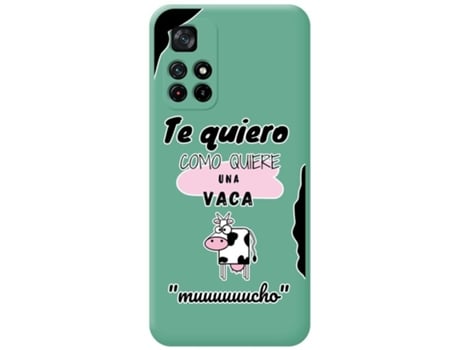 Carcasa Xiaomi POCO M4 Pro 5G TUMUNDOSMARTPHONE Silicona Líquida Dibujos Verde