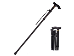 Bastón plegable ajustable, base deportiva, senderismo, trekking, bastones de aleación de aluminio, bastón plegable, 1 unidad