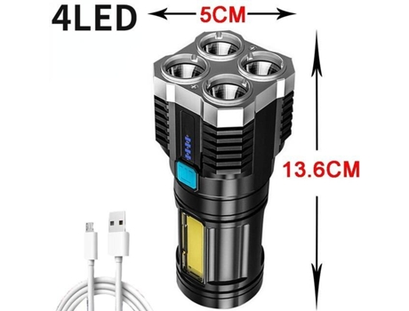 Linterna Táctica Led de 5 Núcleos Superbrillante YAN405-2