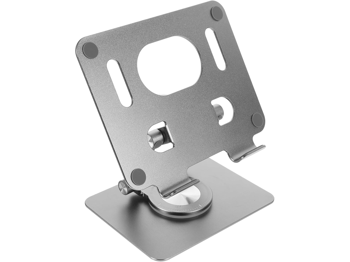 Soporte ajustable de aluminio para tableta, accesorio práctico y multifuncional con ángulo personalizable. Soporte ajustable de aluminio Gokoco.