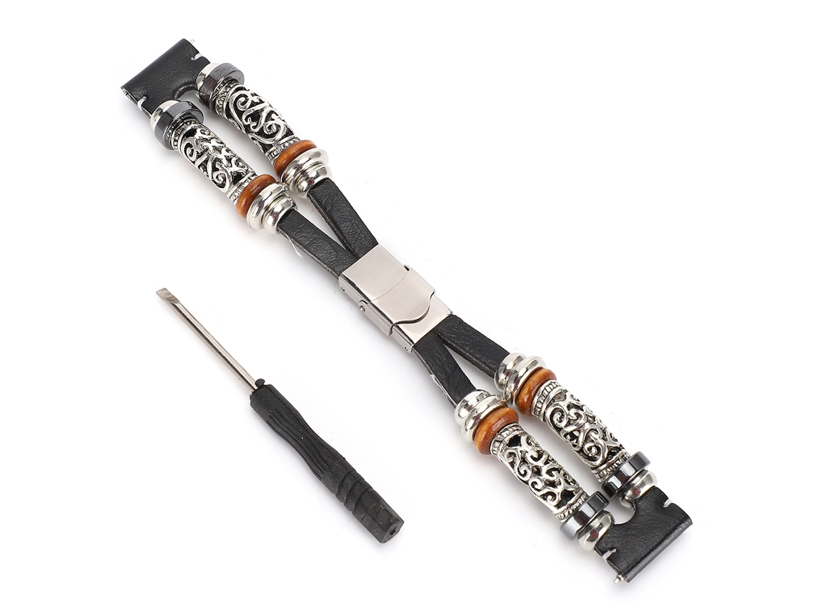 Pulseira De Relógio Vintage Única Em Metal Para Amazfit Gtr 42mm Preto Substituição De Bracelete