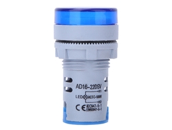 Indicador LED AD16-22DS Voltímetro digital Pantalla Voltaje CA 60V-500V Azul