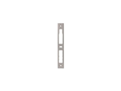 Placa central plana de acero inoxidable Metalux Dyme con llave europea mate