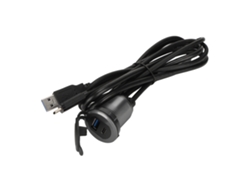 Cable De Extensión Usb 3.0 Y Tipo C 3.1 De Montaje Empotrado Para Coche, Barco, Motocicleta, Salpicadero Con Led