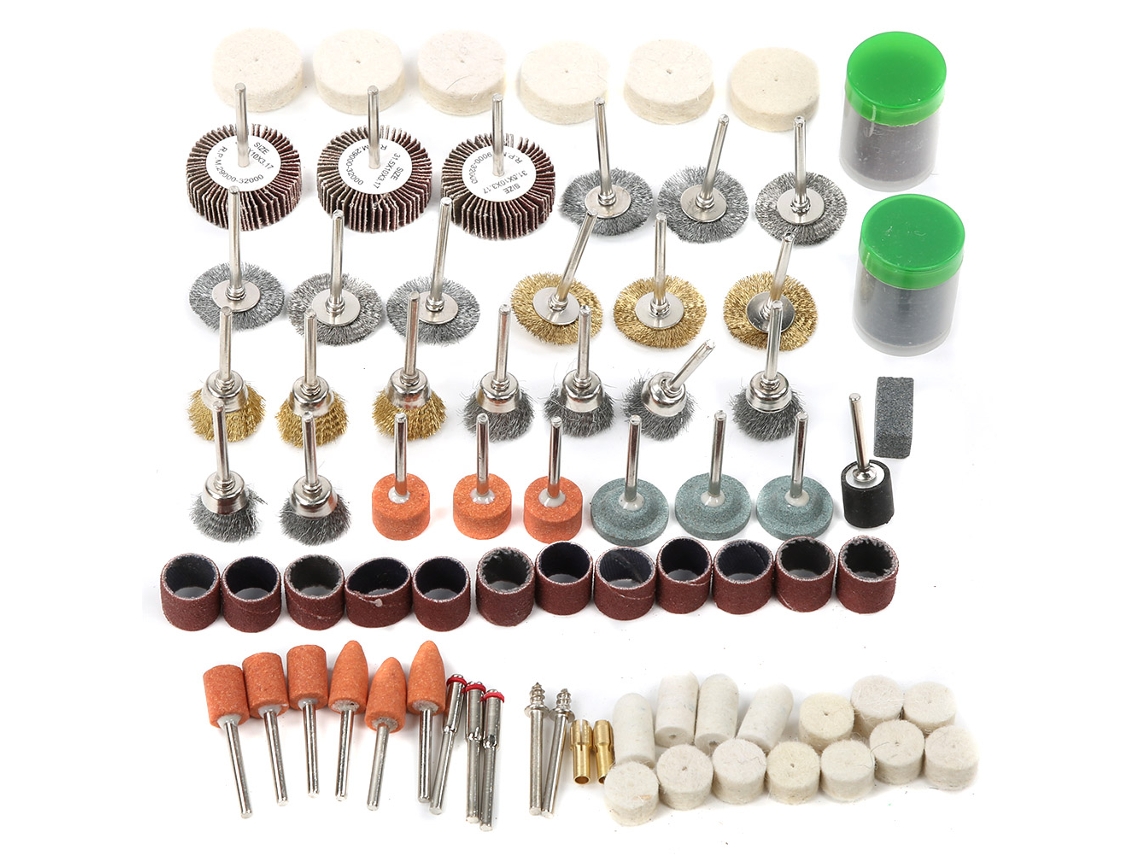 Juego De 145 Accesorios Para Herramientas Rotativas Para Pulido Y Corte Con Mezclador Eléctrico.