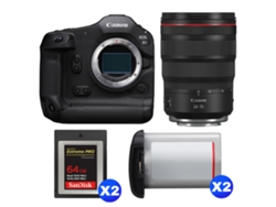 Canon Eos R1 + Rf 24-70mm F/2.8 L Is Usm + 2 Sandisk 64gb Extreme Pro Cfexpress Type B + 2 Canon Lp-e19 + Ebook “20 Consejos Para Fotos Que Impactan”