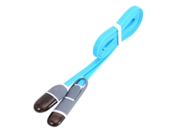 Cable De Datos (cesta Colgante Azul 2 En 1 Para Android Y Apple)