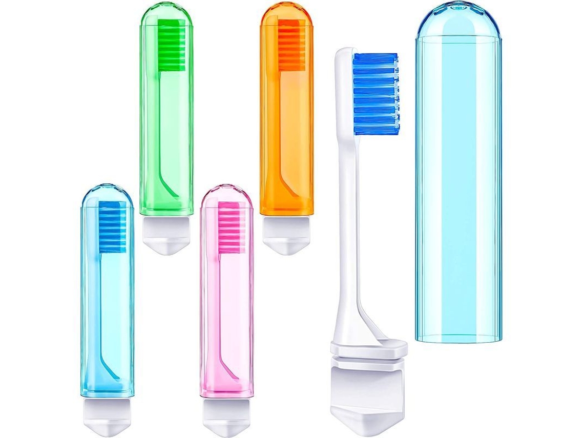 Cepillo De Dientes Plegable Portátil Con Estuche, Lote De Cepillos Suaves Envueltos Individualmente.