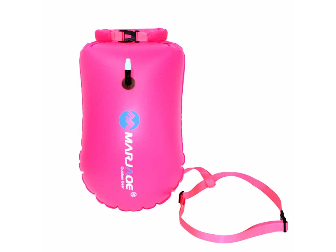 Bolsa seca flotante para natación que mantiene el equipo seco en excursiones de kayak, pesca y rafting.
