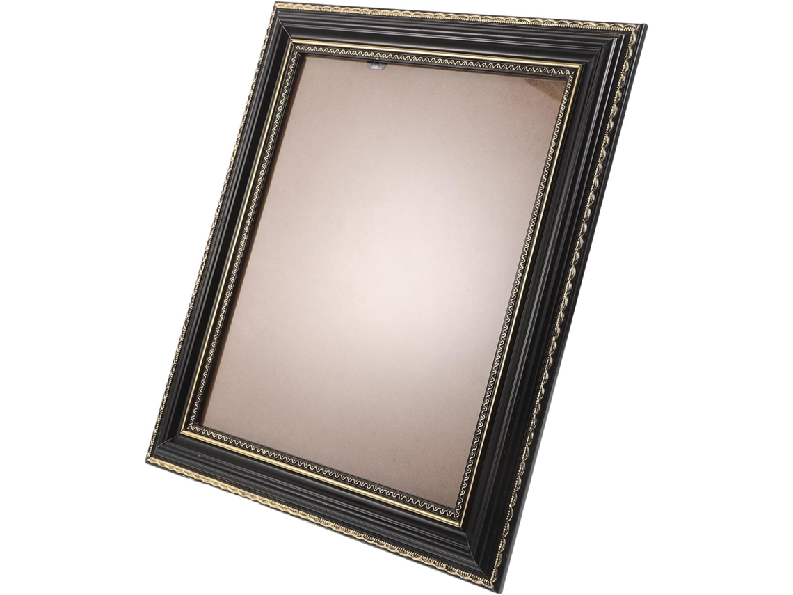 Marco Madera Maciza Negra 25 Recuerdos Mascotas Estilo Retro Pared Cm Mesa