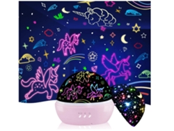 Regalos de unicornio para niñas y niños de 6 a 8 años, unicornios y proyector de luz de noche estrellada para niños, regalo de cumpleaños para niñas de 3 a 10 años (rosa) CHRONUS