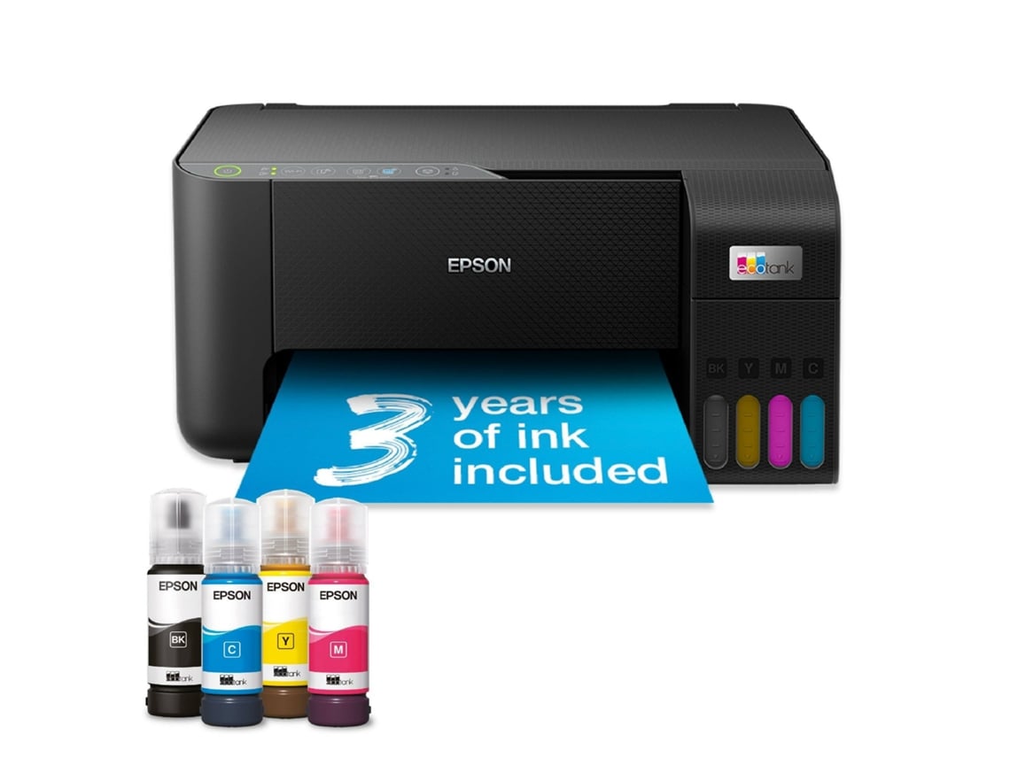 Ecotank Et 2862. Impresora multifunción Ecotank color A4. 5.760 x 1.440 ppp. 33 ppm mono. Color de 15 ppm. 100 hojas T Epson