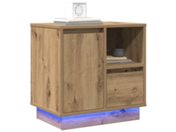Maison Exclusive - Armario De Noche 2 Pcs Roble Artesanal 50 X 34,5 X 50 Cm.
