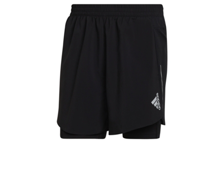 Pantalones Cortos para Running Masculino ADIDAS Multicolor (Poliéster - 2XL)