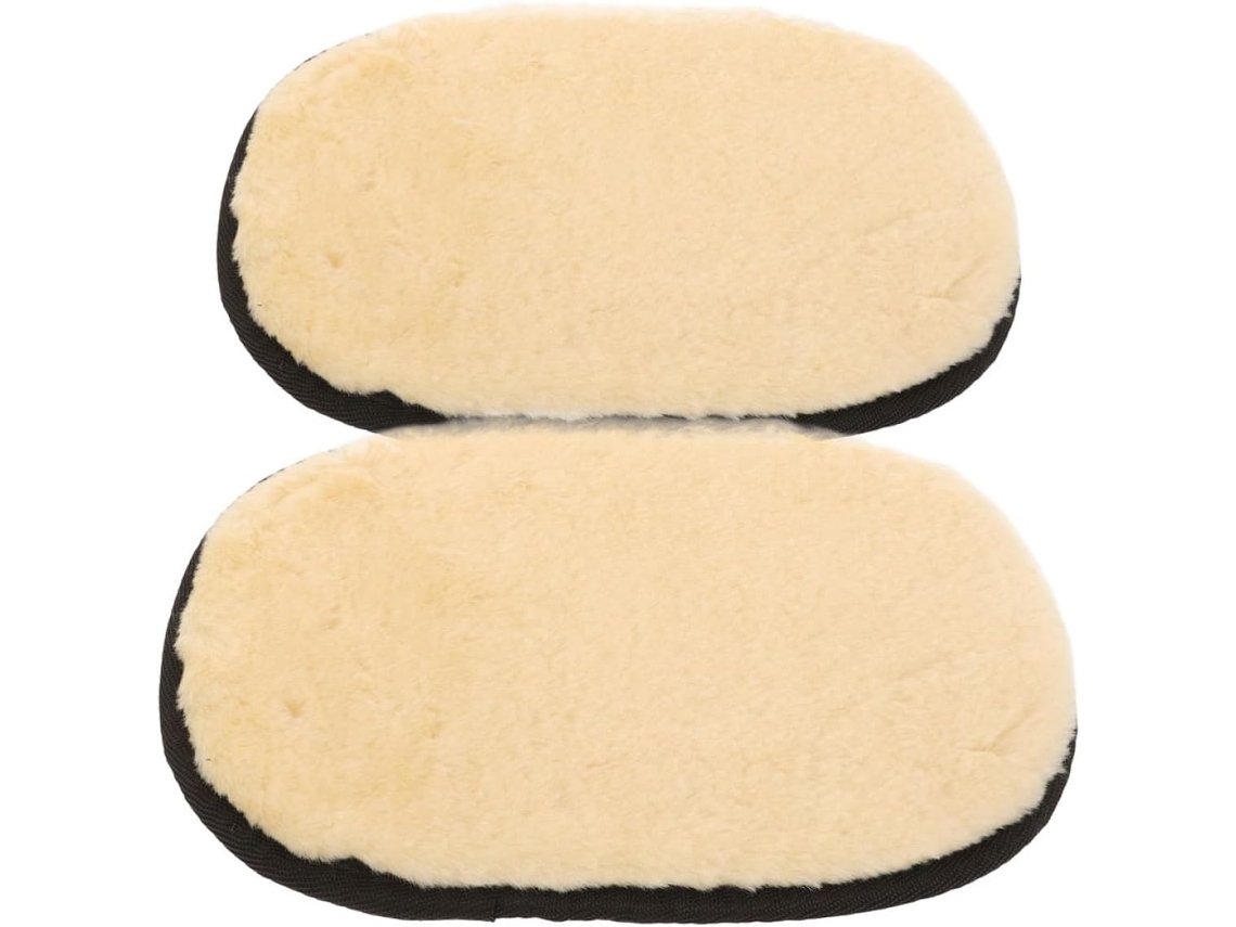 Almohadillas aplicadoras de cera automotriz de lana sintética suave para el detallado del vehículo. Vayotoy