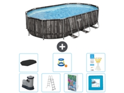 Bestway Piscina Bestway Power Steel Oval - 610x366x122 Cm - 8-peças S570
