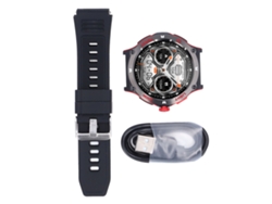 Reloj Inteligente Bluetooth Con Pantalla Táctil De 1,53 Pulgadas, Brújula Y Seguimiento De Actividad Física - Rojo