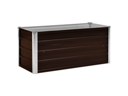 Jardinera VIDAXL Marrón Acero ( 100x40x45cm)