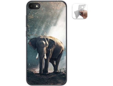 Carcasa Alcatel 1V 2019 TUMUNDOSMARTPHONE Elefante Multicolor