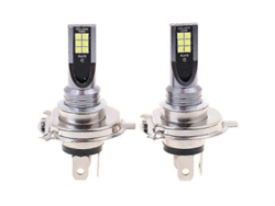 Rebe-2 Luces Led H4 200w 12000lm Para Faros Niebla/principales Con 12 Smd 3030 6000k 12-24v Dc