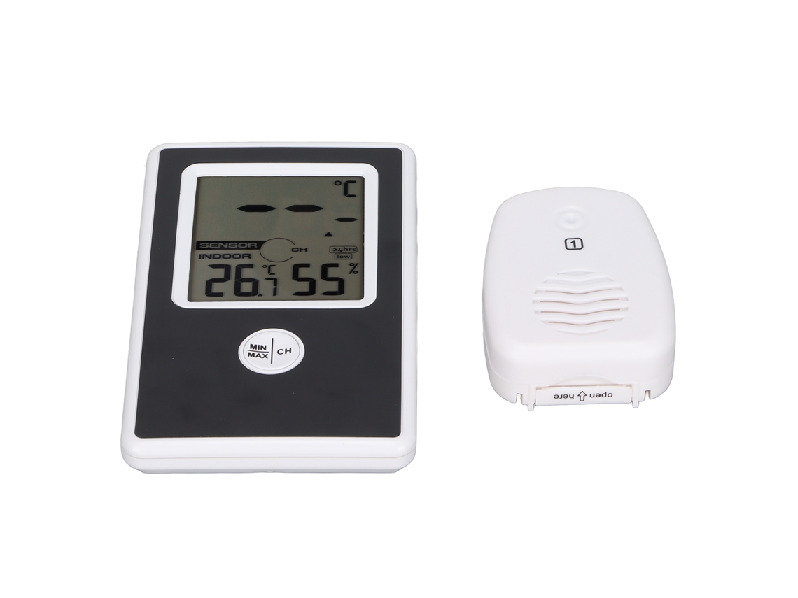 Termômetro Digital Inteligente Lcd Com Sensor Sem Fio Para Medir Temperatura E Umidade Indoor E Outdoor