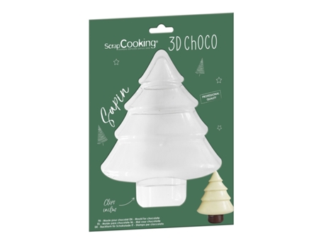 Molde de chocolate 3D - Árbol de Navidad SCRAPCOOKING