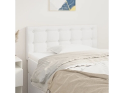 Cabecero De Cuero Sintético Blanco 100x5x78/88 Cm