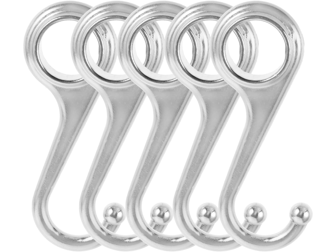 Juego De 5 Ganchos Metálicos Multifuncionales Para Colgar Ropa Y Accesorios,