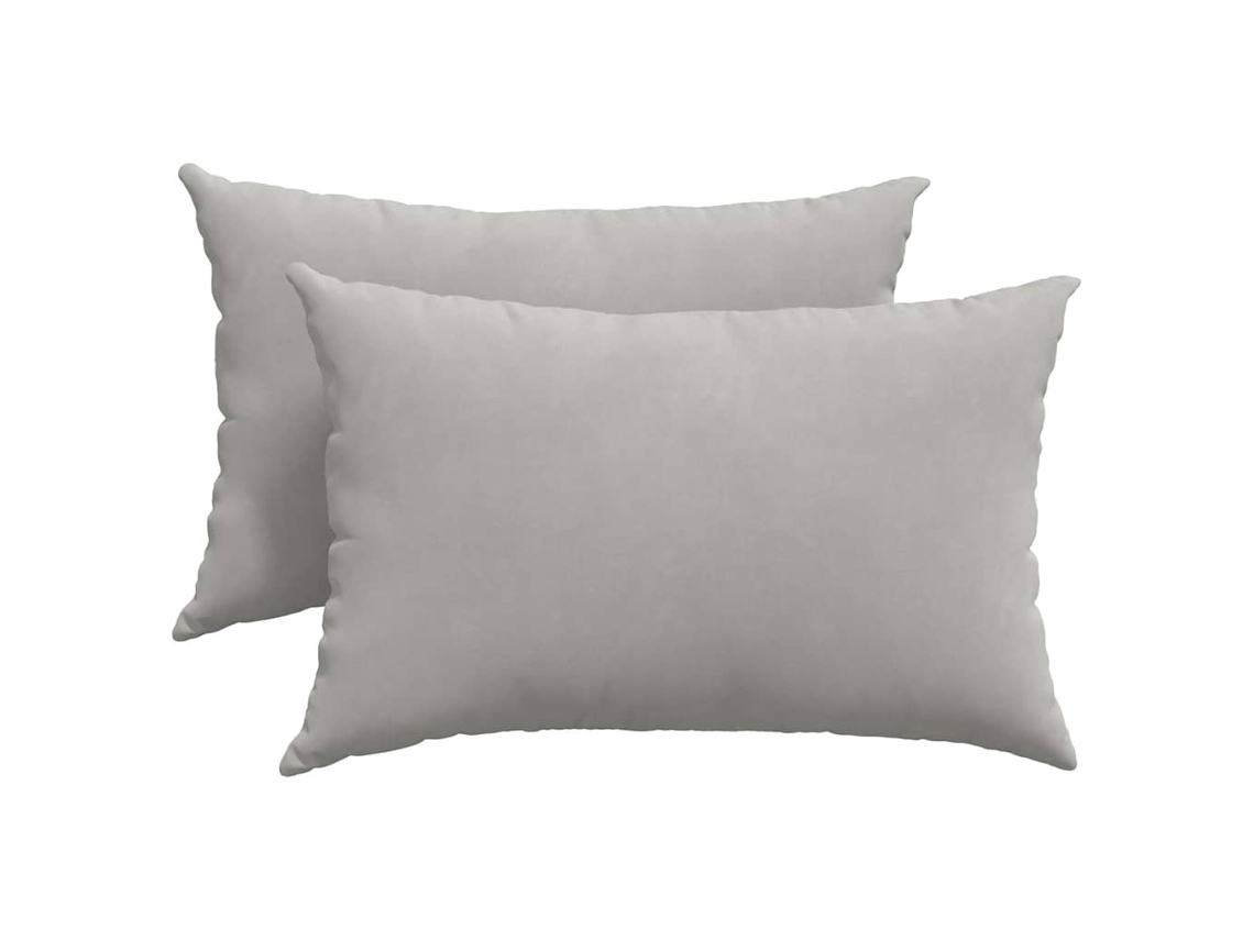 Cojines para sofá, 2 unidades, gris claro, 60x40cm HARLANV1