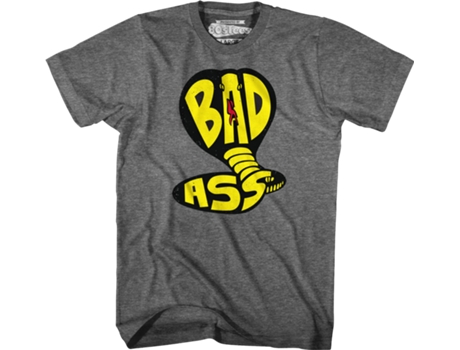 Camiseta Unisexo DEEPSTONE Bad Ass Cobra Kai Brezo de grafito (XL)