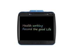 Tableta De Escritura Lcd Recargable De 9 Pulgadas Con Líneas De Colores (negras) Y Tablero De Escritura Electrónico Transparente
