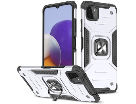 Carcasa Samsung Galaxy A22 4G LMOBILE Rígida 62 Plateado